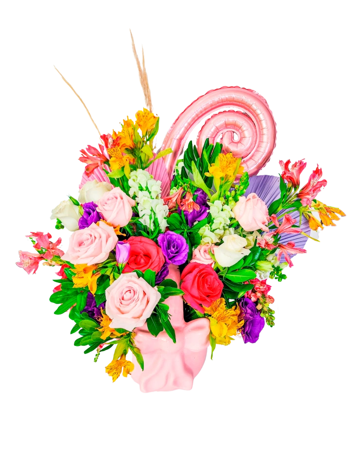 Canasta con Flores para Mamá