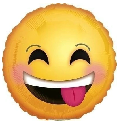 20cm Globo Emoji Sonriente