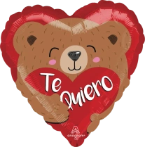 43cm Globo Te Quiero Abrazo de Oso