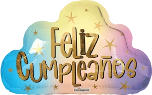 43cm Globo Feliz Cumpleaños Nube