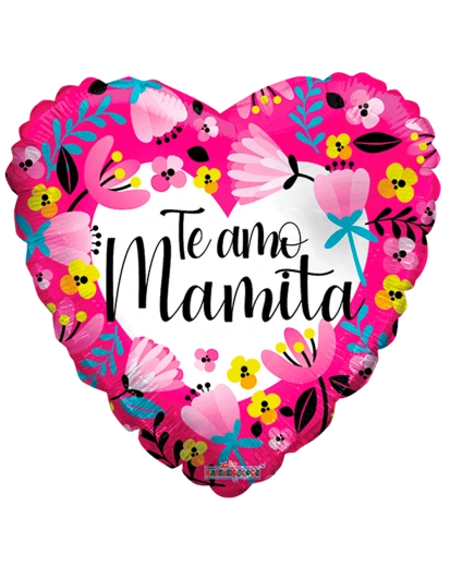20cm Globo Te Amo Mamita