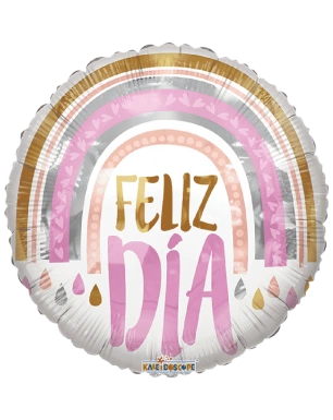 20cm Globo Feliz Día Pink