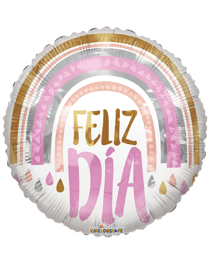 20cm Globo Feliz Día Pink