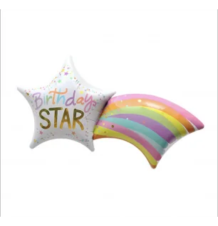 23cm Globo Birthday Star