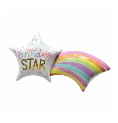 23cm Globo Birthday Star