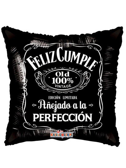20cm Globo Feliz Cumple Añejado a la Perfección