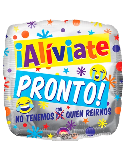 20cm Globo Aliviate Pronto Risa