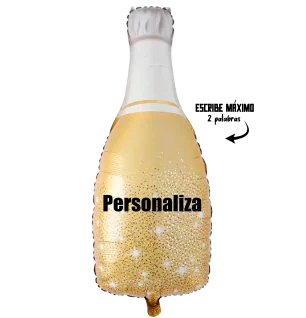 23cm Globo Botella Personalizable