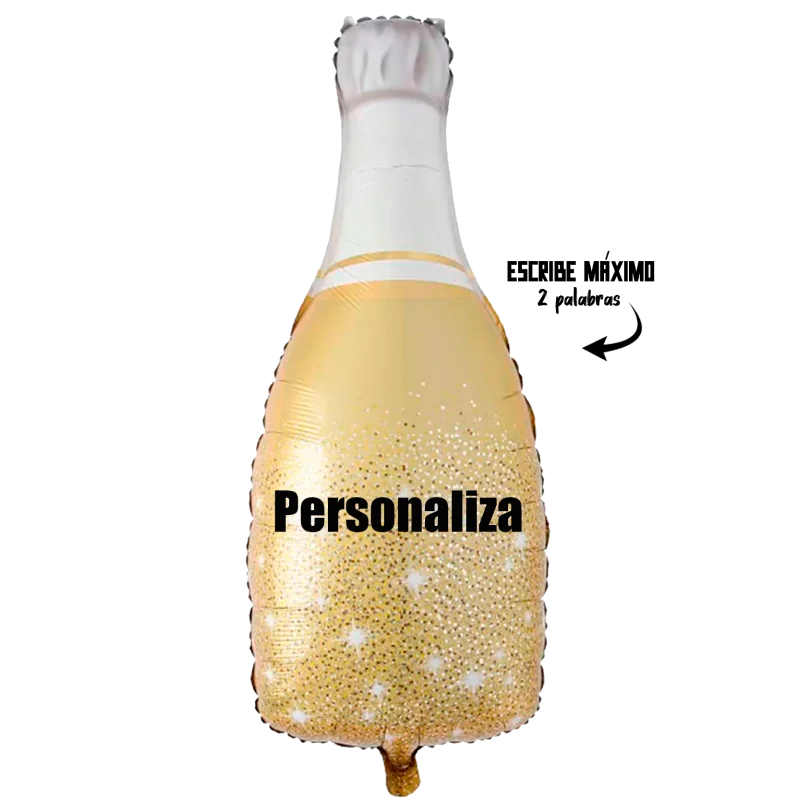 23cm Globo Botella Personalizable