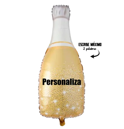 23cm Globo Botella Personalizable