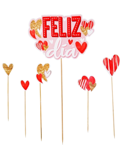 Extra Banderines Amor Feliz día