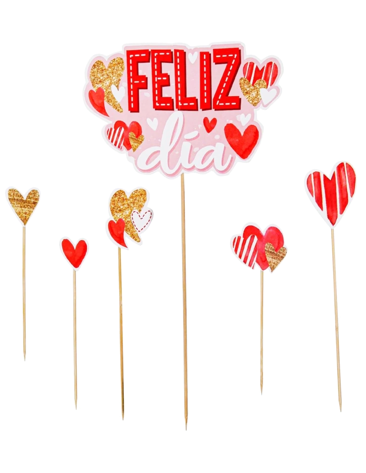 Extra Banderines Amor Feliz día