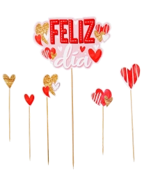 Extra Banderines Amor Feliz día