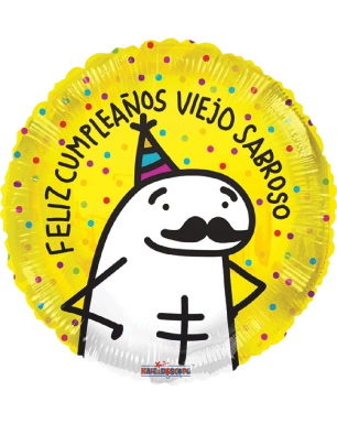 20cm Globo Feliz Cumpleaños Viejo Sabroso