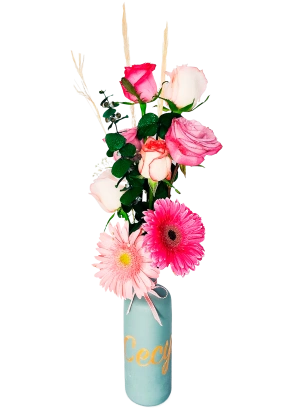 Rosas y Gerberas para Sorprender