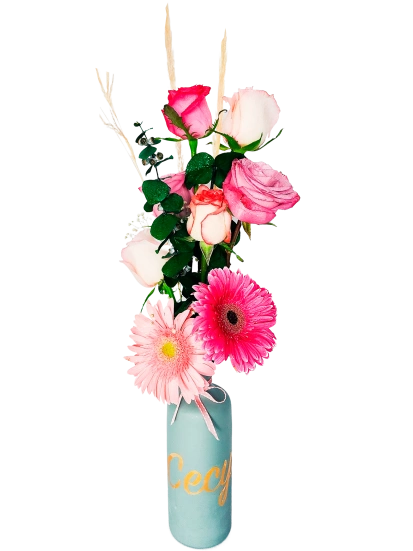 Rosas y Gerberas para Sorprender