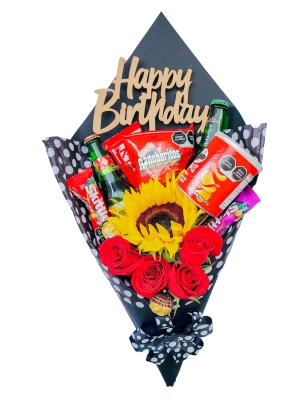 Ramo de Flores y Dulces