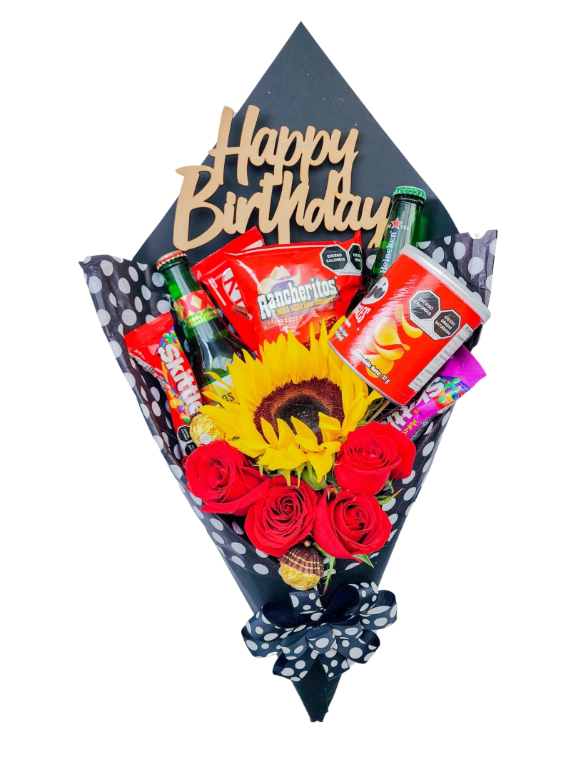 Ramo de Flores y Dulces