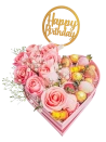 Fresas, flores y Chocolates de Amor