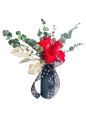 Florero Black & Red
