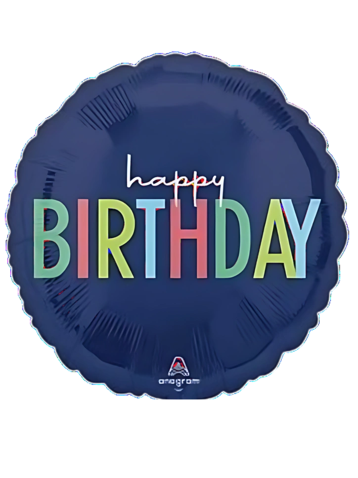43cm Globo Happy Birthday liso