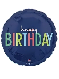 43cm Globo Happy Birthday liso