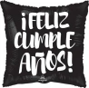 43cm Globo Feliz Cumpleaños Negro