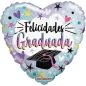 20cm Globo Felicidades Graduada Shine