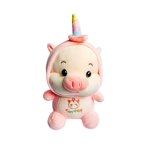 Peluche Puerquito Unicornio 21.5cms