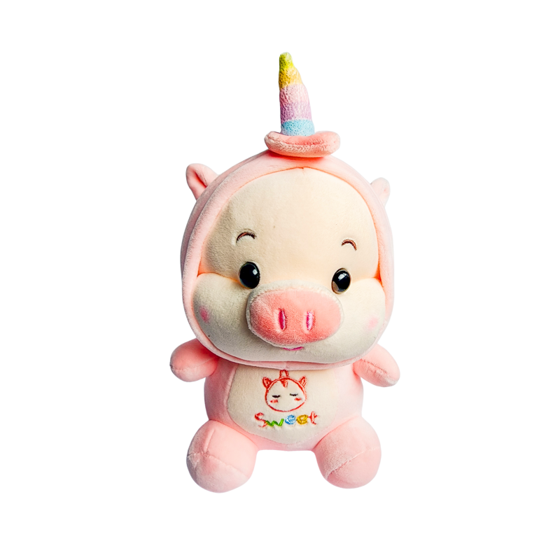 Peluche Puerquito Unicornio 21.5cms