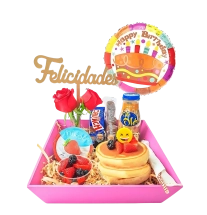 Happy Birthday Hotcakes - UnBonitoDetalle - Flores, Desayunos y Regalos a Domicilio en CDMX