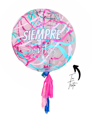 Globo Burbuja 90cm Splash Love