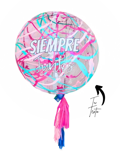Globo Burbuja 90cm Splash Love
