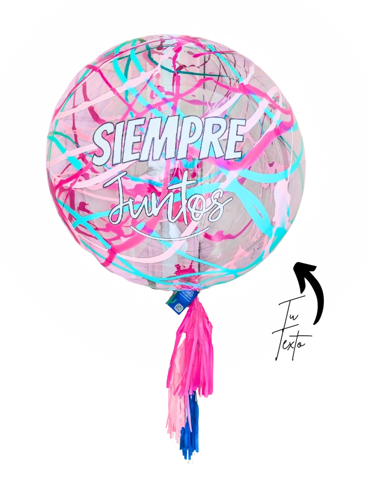 Globo Burbuja 90cm Splash Love Globo Burbuja 90cm Splash Love
