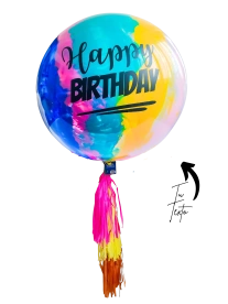 Globo Gigante de Colores HBD Burbuja 90cm