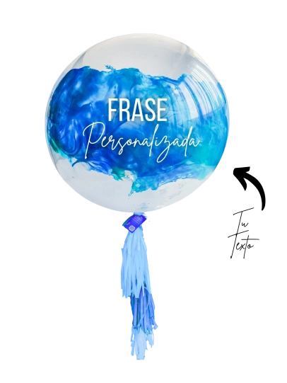 Globo Burbuja 90cm Cielo Azul