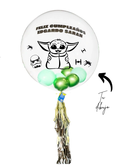 Globo Personalizado Burbuja Grande 90cm