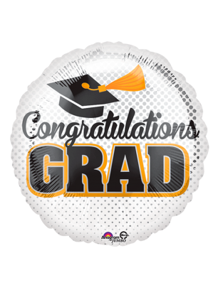 20cm Globo Congratulations Grad