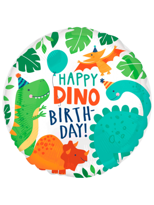 43cm Globo Happy Dino Birthday