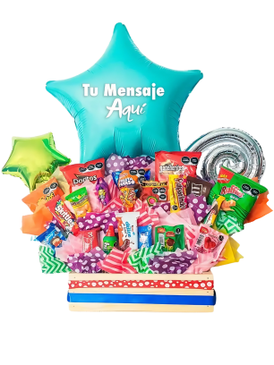 Arreglo de Dulces Colorido y Personalizado