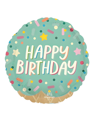 20cm Globo Happy Birthday Helado