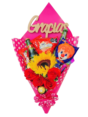 Ramo de Flores y Dulces