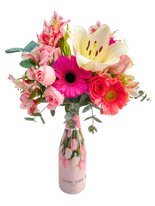 Botella Floral