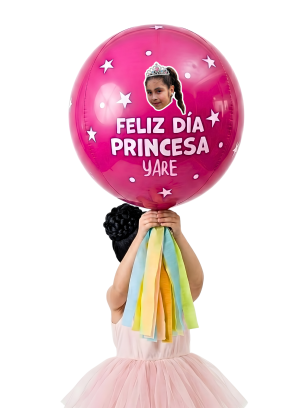 Globo Esfera Princesa 35cms Orbz