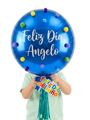 Globo Esfera Borlitos Coloridos 35cms Orbz
