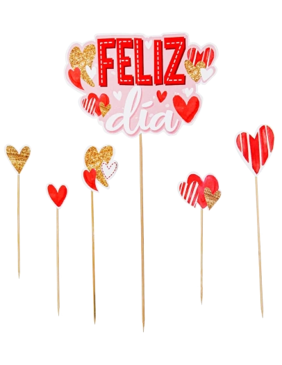 Extra Banderines Amor Feliz día