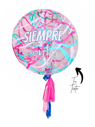 Globo Burbuja 90cm Splash Love
